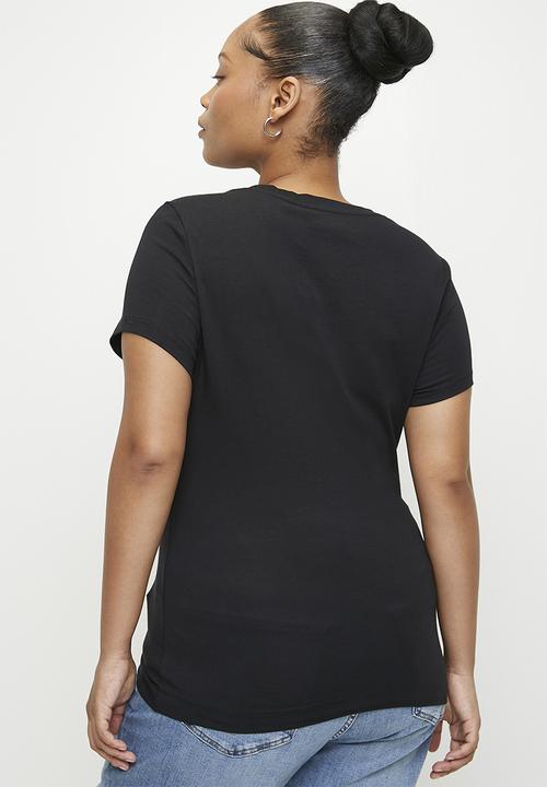 GUESS - Plus Cn Ss Guess Logo Tee - Jet Black A996