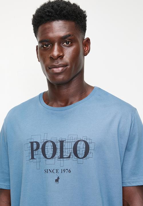 POLO - Jc5  Logo Printed Ss Tee - Blue
