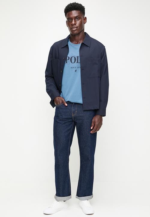 POLO - Jc5  Logo Printed Ss Tee - Blue