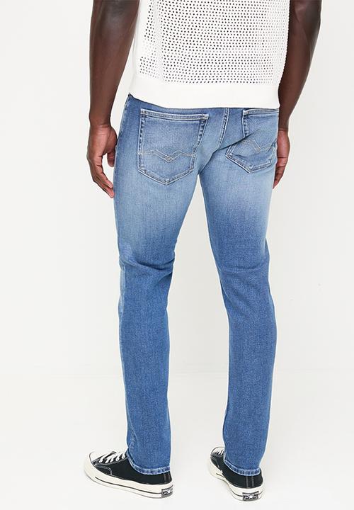 Replay - 11.5 Oz Deep Blue Indigo Stretch Denim - Medium Blue
