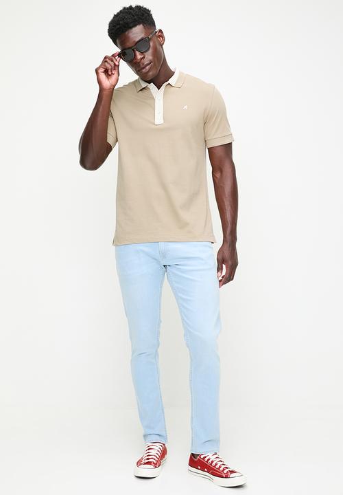 Replay - Stretch Cotton Piquet - Stone