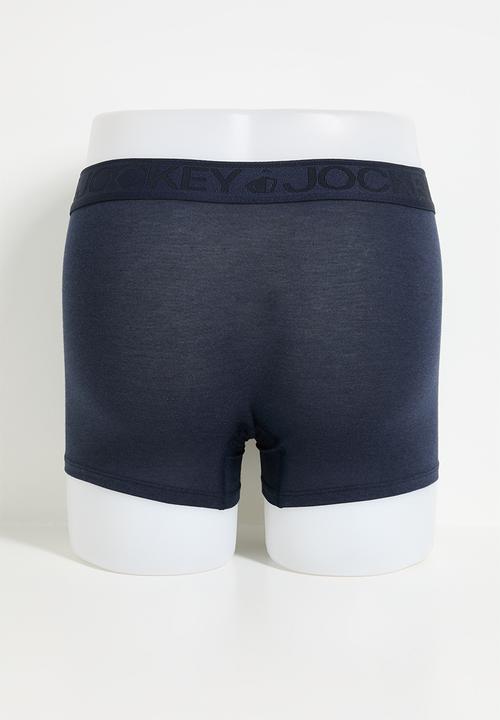 Jockey - U-Pouch short leg trunk 2 pack - navy/black