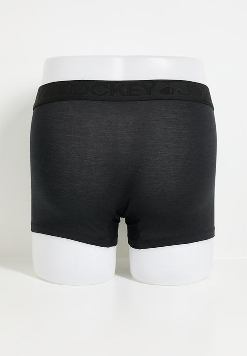 Jockey - U-Pouch short leg trunk 2 pack - black