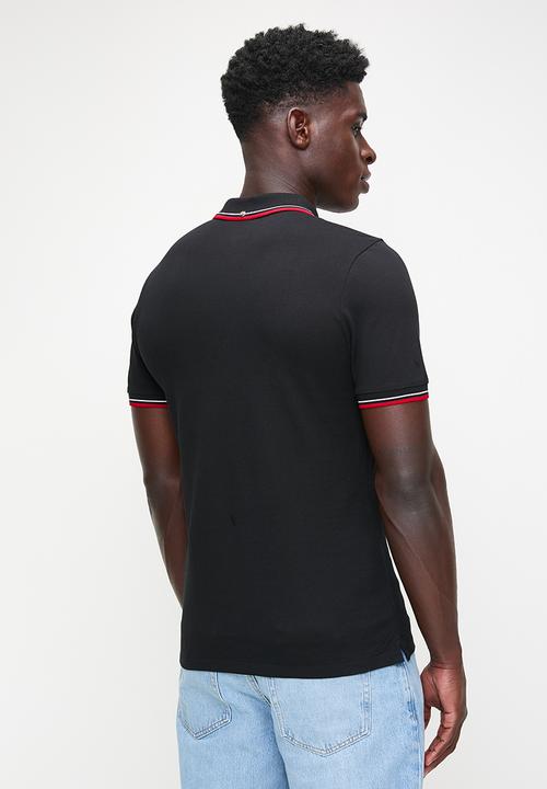 Ben Sherman - ROMFORD SHORT SLEEVE GOLFER - BLACK