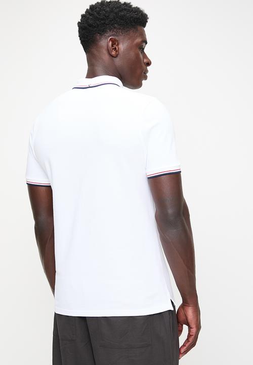Ben Sherman - ROMFORD SHORT SLEEVE GOLFER - WHITE
