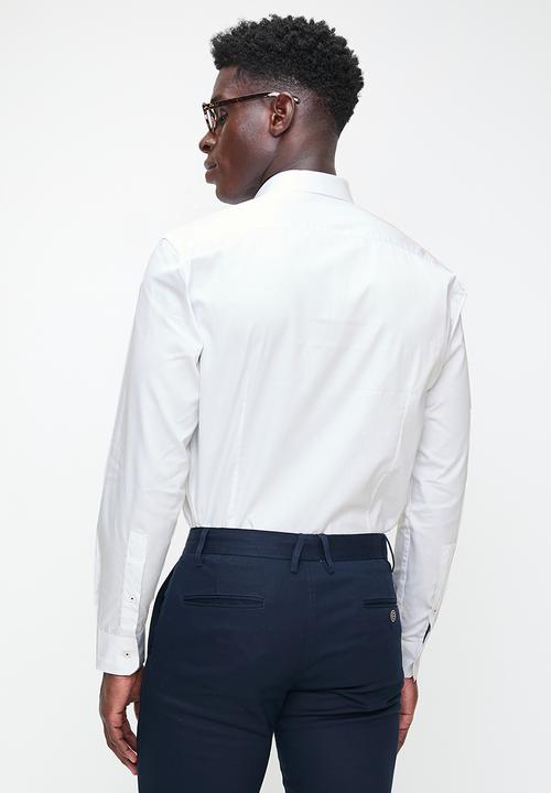 Ben Sherman - Essential target shirt long sleeve - white