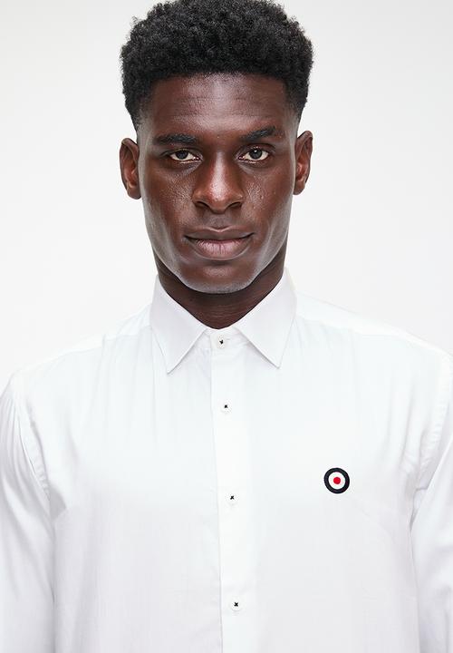Ben Sherman - Essential target shirt long sleeve - white