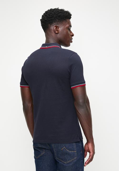 Ben Sherman - ROMFORD SHORT SLEEVE GOLFER - NAVY