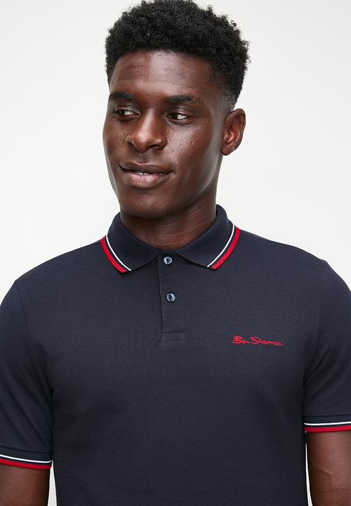 Ben Sherman - ROMFORD SHORT SLEEVE GOLFER - NAVY