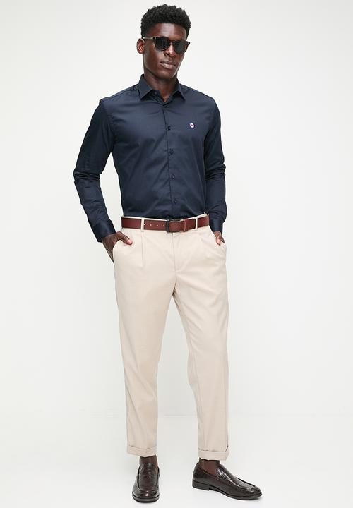 Ben Sherman - Essential target shirt long sleeve - navy