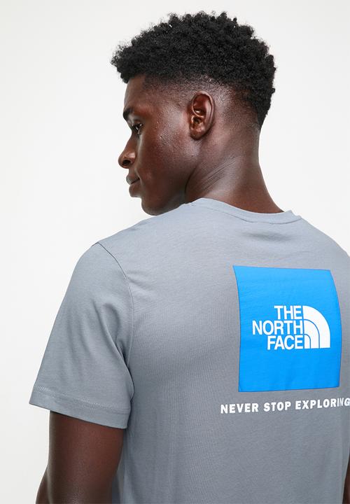 The North Face -  Box NSE Tee   - TRADEWINDS GREY/BELAY BLUE-TNF WHITE (FQO)