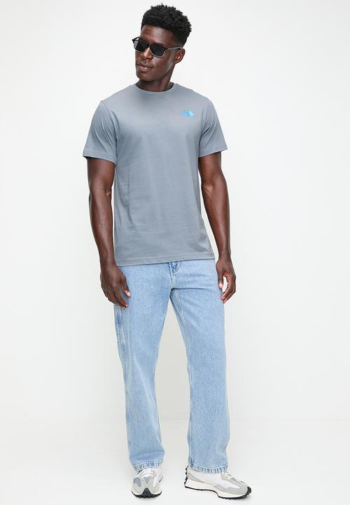 The North Face -  Box NSE Tee   - TRADEWINDS GREY/BELAY BLUE-TNF WHITE (FQO)