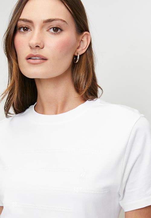 POLO - Wmn Anele s/s Sequin T-Shirt - Off White