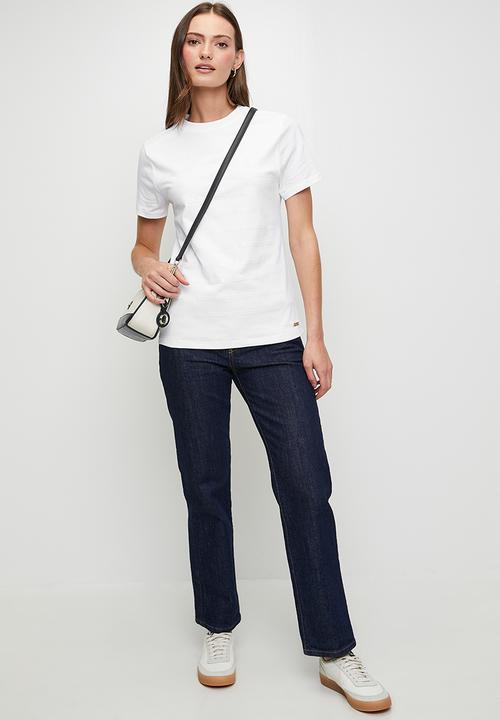 POLO - Wmn Anele s/s Sequin T-Shirt - Off White