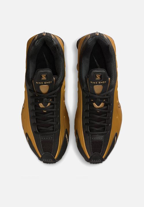 nike shox r4 gold