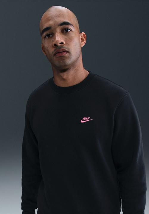 Nike - NSW  Club BB  Crew  - Black/Pinksicle
