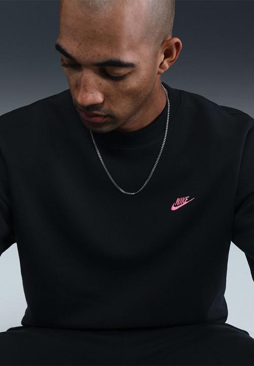 Nike - NSW  Club BB  Crew  - Black/Pinksicle