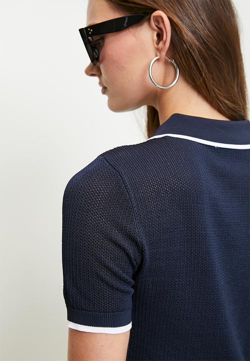 GUESS - Polo Sweater - Daring Ocean