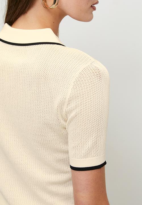 GUESS - Polo Sweater - Dove White