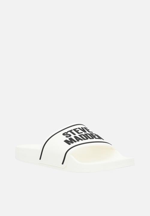 Steve Madden - Surfer slide - white/black