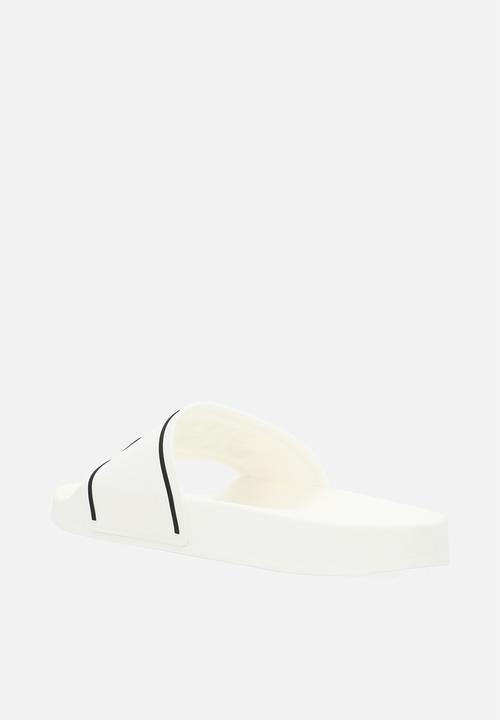 Steve Madden - Surfer slide - white/black