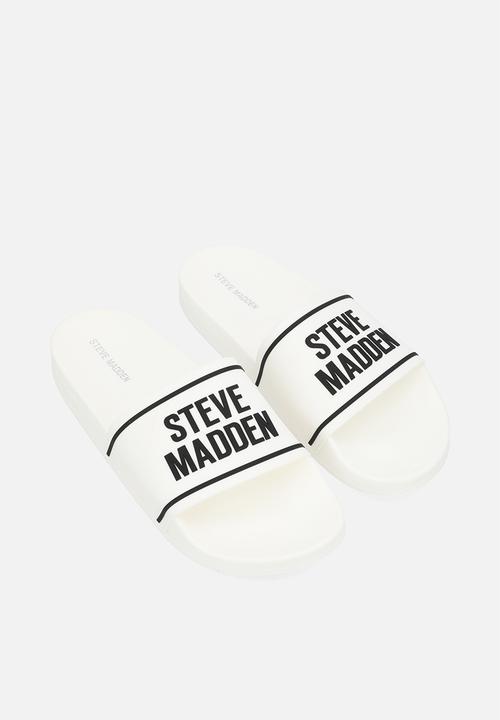 Steve Madden - Surfer slide - white/black