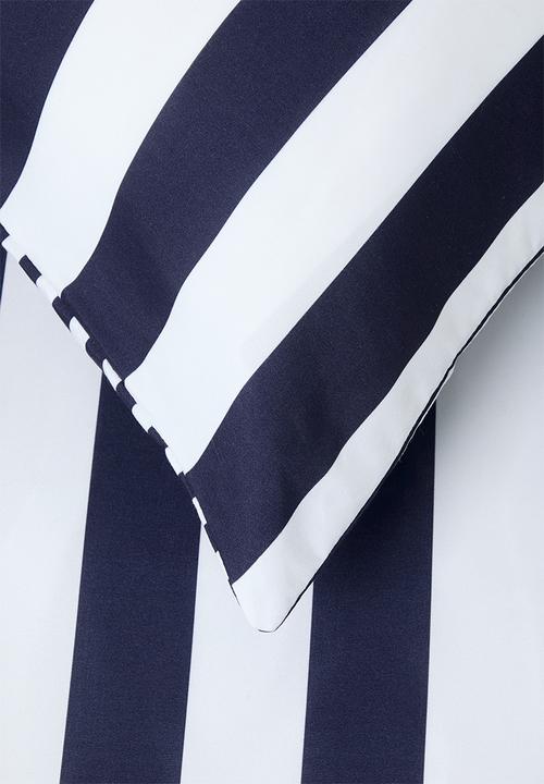 Sixth Floor - Stripe duvet cover - blue