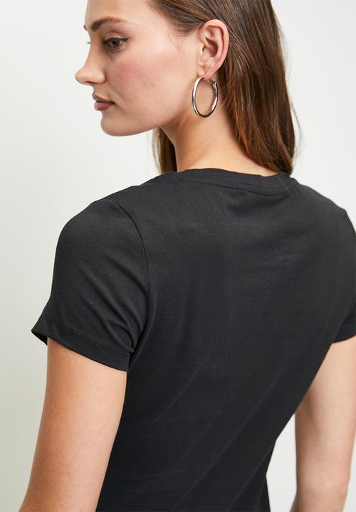 GUESS - Cn Ss Guess Logo Tee - Jet Black A996