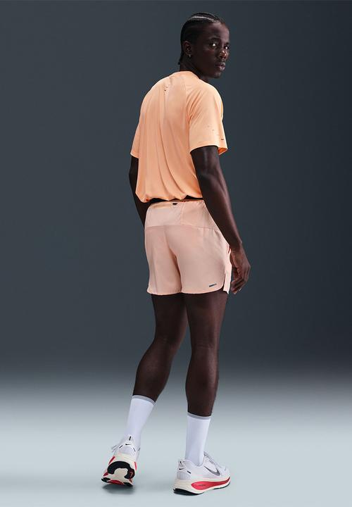 Nike - Stride Dri-FIT ADV Short-Sleeve Running Top  - Orange Chalk/Reflective