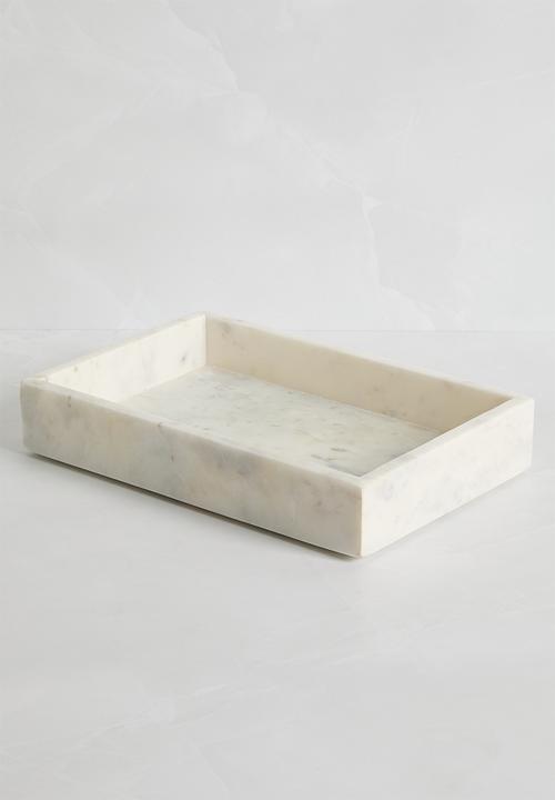Sixth Floor - Marble tray - white