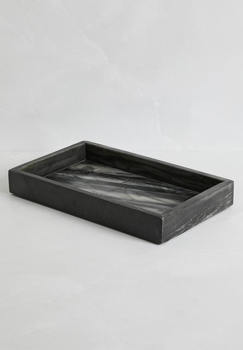 Sixth Floor - Marble tray - black
