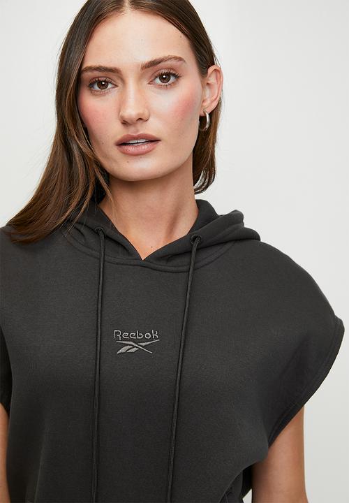 Reebok - Freda Sleeveless Hoody - Washed Black