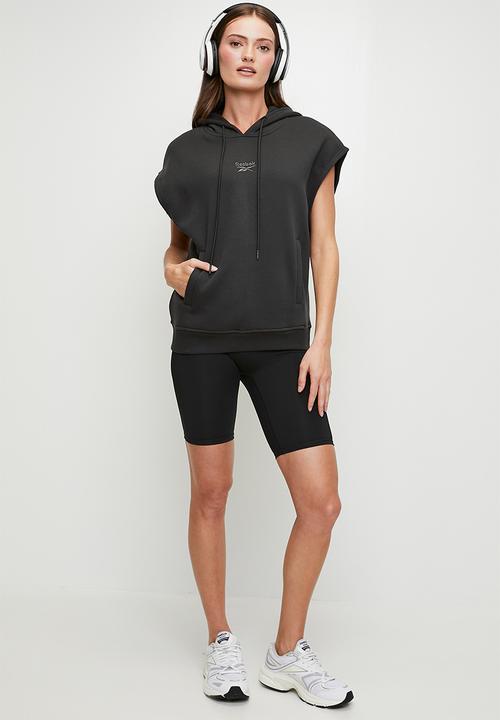 Reebok - Freda Sleeveless Hoody - Washed Black
