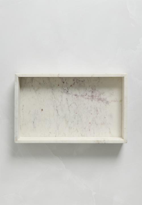 Sixth Floor - Marble tray - white