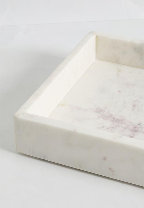 Sixth Floor - Marble tray - white