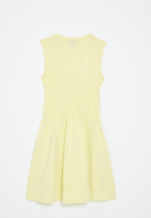 POLO - Girls leigh sl dress - soft yellow