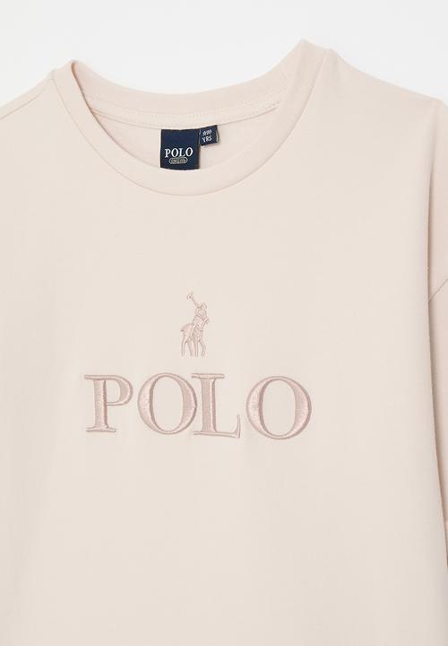POLO - Girls kim ss embroidered tee - blush