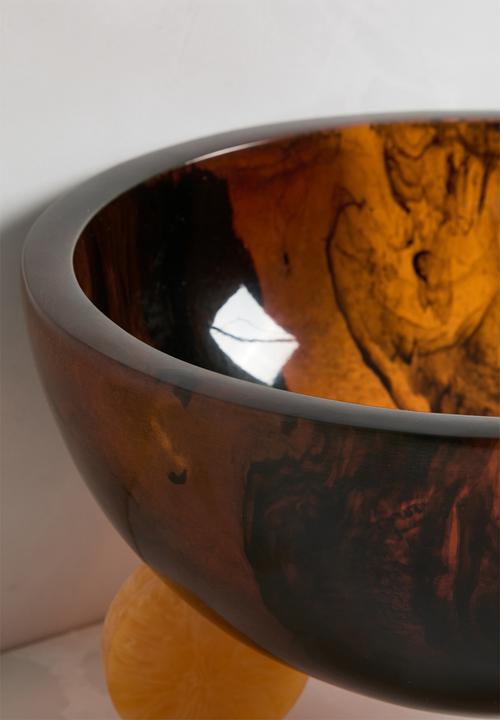 Sixth Floor - Resin serving bowl - Brown