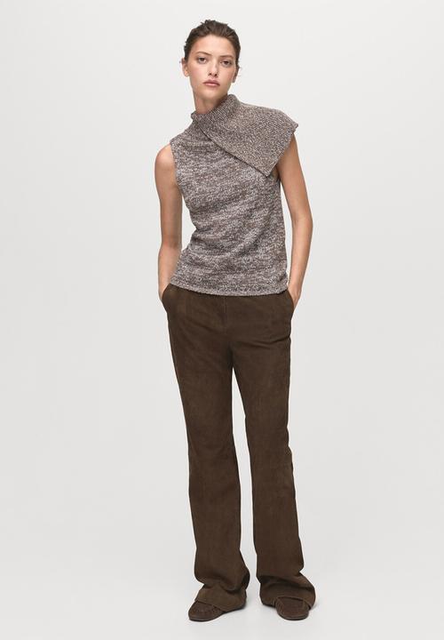 MANGO - Vest mosus - beige