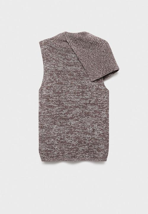 MANGO - Vest mosus - beige