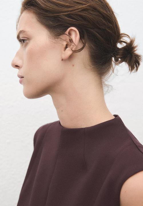 MANGO - Dress melo -  brown