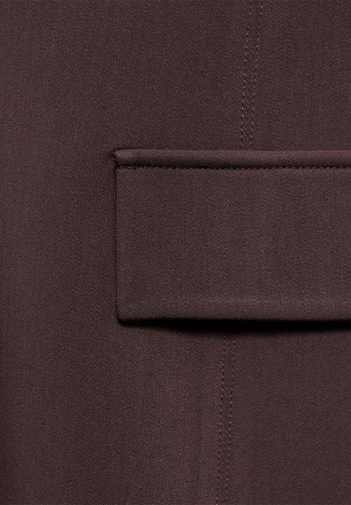 MANGO - Dress melo -  brown