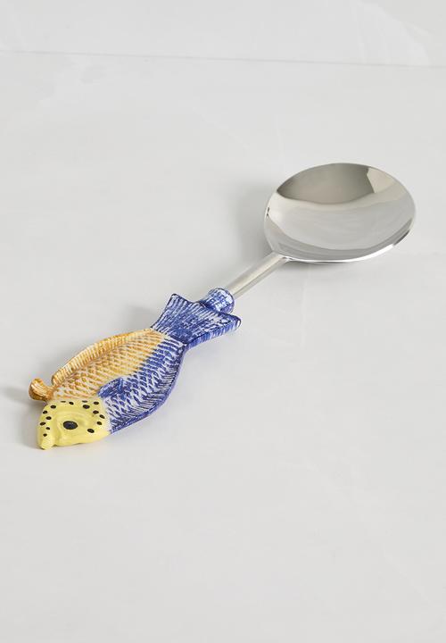 Sixth Floor - Fish serving spoons set of 2 - multi