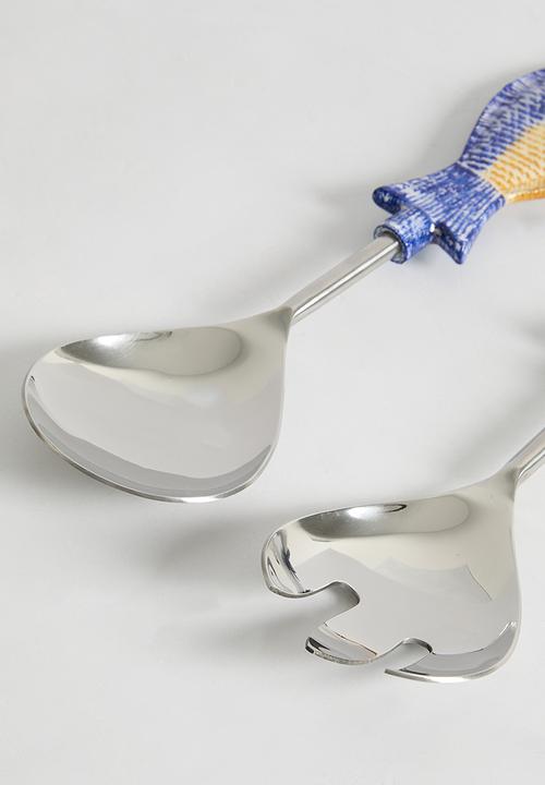 Sixth Floor - Fish serving spoons set of 2 - multi