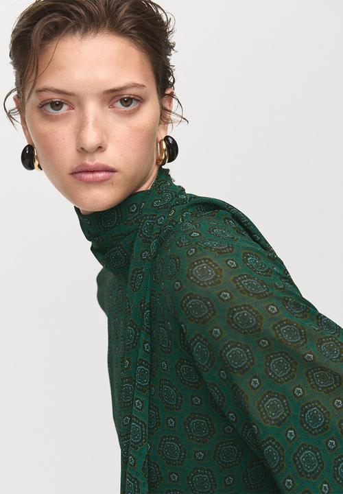 MANGO - Blusa lucia - green