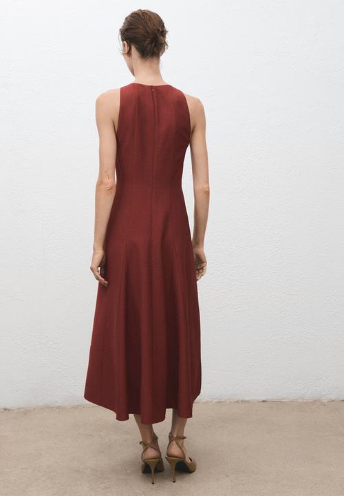 MANGO - Vestido camelia - medium orange