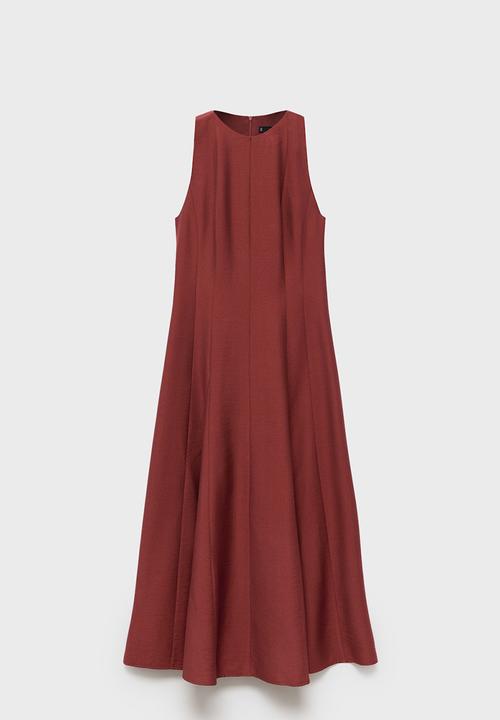 MANGO - Vestido camelia - medium orange