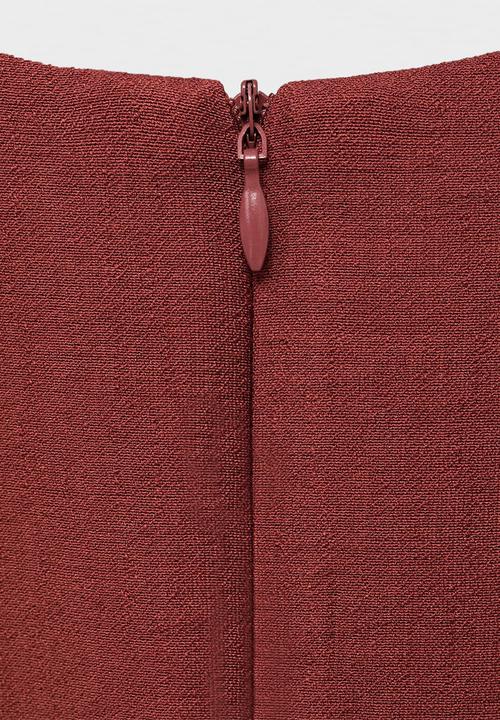 MANGO - Vestido camelia - medium orange