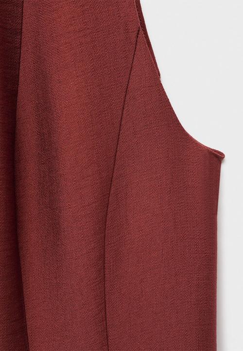 MANGO - Vestido camelia - medium orange
