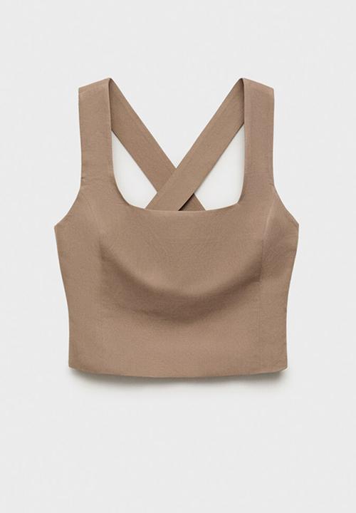MANGO - Top teresa - brown
